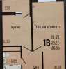 Продам 1-комнатную квартиру в Краснодаре, МХГ-СМР, Прикубанский внутригородской округ мк Заполярная ул. 39к10, 36 м²
