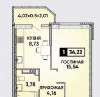 Продам 1-комнатную квартиру в Краснодаре, ККБ, ул. им. Героя Яцкова И.В. 19к1, 36.3 м²