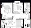 Продам 2-комнатную квартиру в Краснодаре, МХГ-СМР, ул. Западный Обход 39/2к7, 56.1 м²