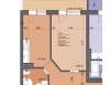 Продам 1-комнатную квартиру, Краснодарский п., ул. им. Сорока А.М. 2, 46 м²
