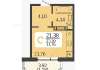 Продам студию в Краснодаре, МХГ-СМР, ул. Красных Партизан 1/4к15, 21.4 м²