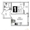 Продам 1-комнатную квартиру в Краснодаре, МХГ-СМР, ул. Западный Обход 57к3, 31.8 м²