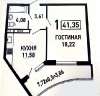 Сдам 1-комнатную квартиру, ул. имени Героя Георгия Бочарникова 3, 42 м²