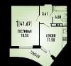 Продам 1-комнатную квартиру, Боспорская ул. 2, 38 м²