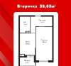 Продам 1-комнатную квартиру в Краснодаре, РИП, жилой комплекс Дружный, 40 м²