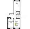 Продам 2-комнатную квартиру, ул. имени Героя Ростовского 8к1, 50.4 м²