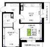 Продам 2-комнатную квартиру, ул. имени Героя Ростовского 8к1, 48 м²