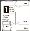 Продам 1-комнатную квартиру в Краснодаре, МХГ-СМР, ул. Западный Обход 39/2к7, 36.9 м²