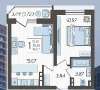 Продам 1-комнатную квартиру, жилой комплекс Ural, 37 м²