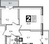 Продам 2-комнатную квартиру, ул. Героя Пешкова 14к1, 51.4 м²