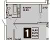 Продам 1-комнатную квартиру в Краснодаре, МХГ-СМР, ул. Западный Обход 39/2к5, 35.2 м²