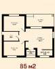 Продам дом, Колосистый п., муниципальное образование  Лазурная ул. 2/14, 85 м², 3 сотки