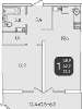 Продам 1-комнатную квартиру, микрорайон Любимово 16, 42.7 м²