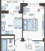 Продам 1-комнатную квартиру, улица Дзержинского 95, 48 м²