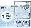 Продам 1-комнатную квартиру в Краснодаре, ККБ, ул. Героев-Разведчиков, 39.8 м²