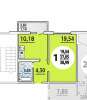 Продам 1-комнатную квартиру в Краснодаре, ГМР, Кружевная, 38/19/10 м²