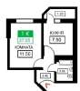 Продам 1-комнатную квартиру, ул. Лётчика Позднякова 2к6, 27 м²