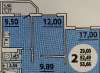 Продам 2-комнатную квартиру в Краснодаре, ККБ, ул. Героя Владислава Посадского 42, 53.6 м²