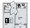 Продам 1-комнатную квартиру, ул. Героя Пешкова д. 14 корп. 5, 32.6 м²