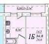 Сдам 1-комнатную квартиру в Краснодаре, РИП, Ангарская ул. 2/6, 35 м²