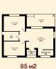 Продам дом, Копанской х., муниципальное образование, 85 м², 3 сотки