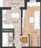 Продам 1-комнатную квартиру, Краснодарский п., ул. Кирилла Россинского 15, 40 м²