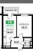 Продам 1-комнатную квартиру в Краснодаре, ПМР, Бородинская ул. 156/2, 41.1 м²