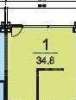 Продам 1-комнатную квартиру в Краснодаре, Центр, Красная ул. 120, 34.5 м²