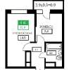 Продам 1-комнатную квартиру в Краснодаре, ККБ, Домбайская ул. 55к3, 32 м²