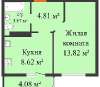 Продам 1-комнатную квартиру в Краснодаре, ККБ, ул. им. Героя Яцкова И.В. 19к2, 34 м²