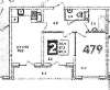 Продам 2-комнатную квартиру, ул. Героя Пешкова д. 14 корп. 2, 50.3 м²