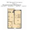 Продам 1-комнатную квартиру, Адмиралтейский б-р 3к3, 39.8 м²