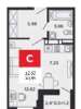 Продам студию в Краснодаре, Энка-п.Жукова, Конгрессная ул. 19/3, 31 м²