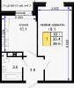 Продам 1-комнатную квартиру, Краснодар и пригороды, улица Почтовое отделение, 57, 36.6/18.1/10.1 м²