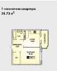 Продам 1-комнатную квартиру в Краснодаре, ККБ, Семигорская ул. 4, 38.5 м²
