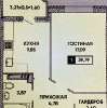 Продам 1-комнатную квартиру, ул. имени Героя Георгия Бочарникова 14/1, 39.8 м²