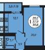 Продам 1-комнатную квартиру в Краснодаре, ФМР, Гаражная ул. 87, 41.3 м²