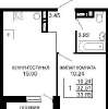 Продам 1-комнатную квартиру в Краснодаре, Немецкая деревня, 1-й пр. Писателя Степанова, 33.9 м²