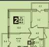 Продам 2-комнатную квартиру, ул. Героя Пешкова 14к2, 48.5 м²