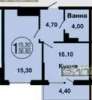 Продам 1-комнатную квартиру в Краснодаре, ККБ, Восточно-Кругликовская ул. 88, 36.6 м²