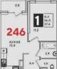 Продам 1-комнатную квартиру, ул. Героя Пешкова д. 14 корп. 3, 37.4 м²